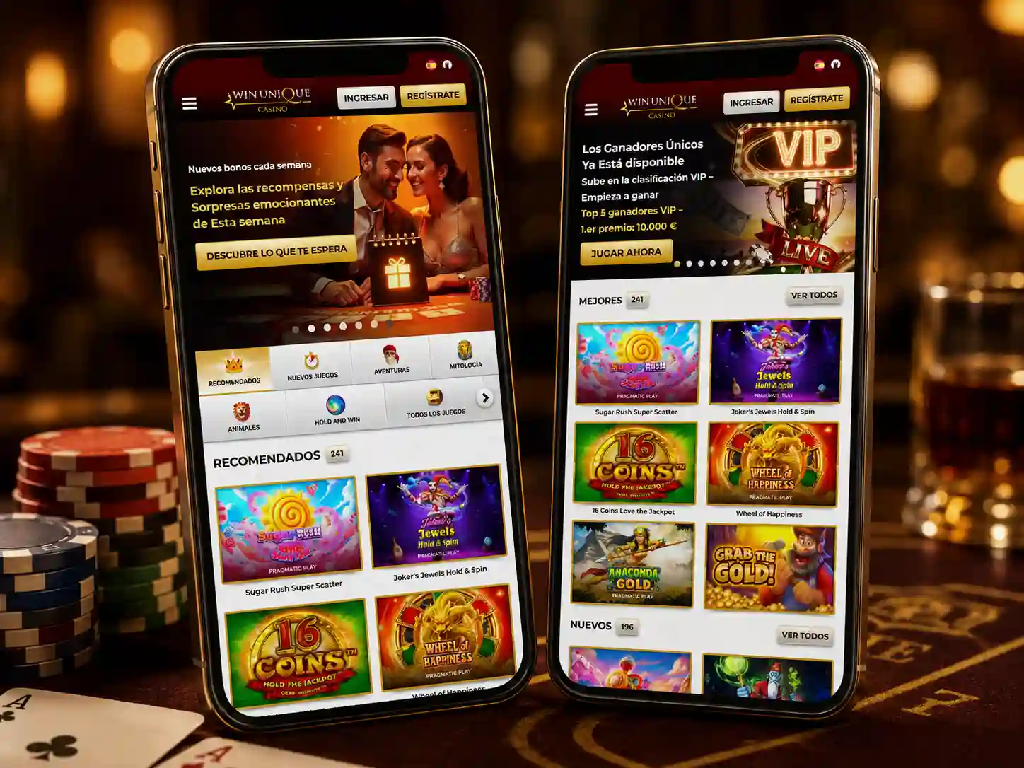 Unique Casino Mobile Version